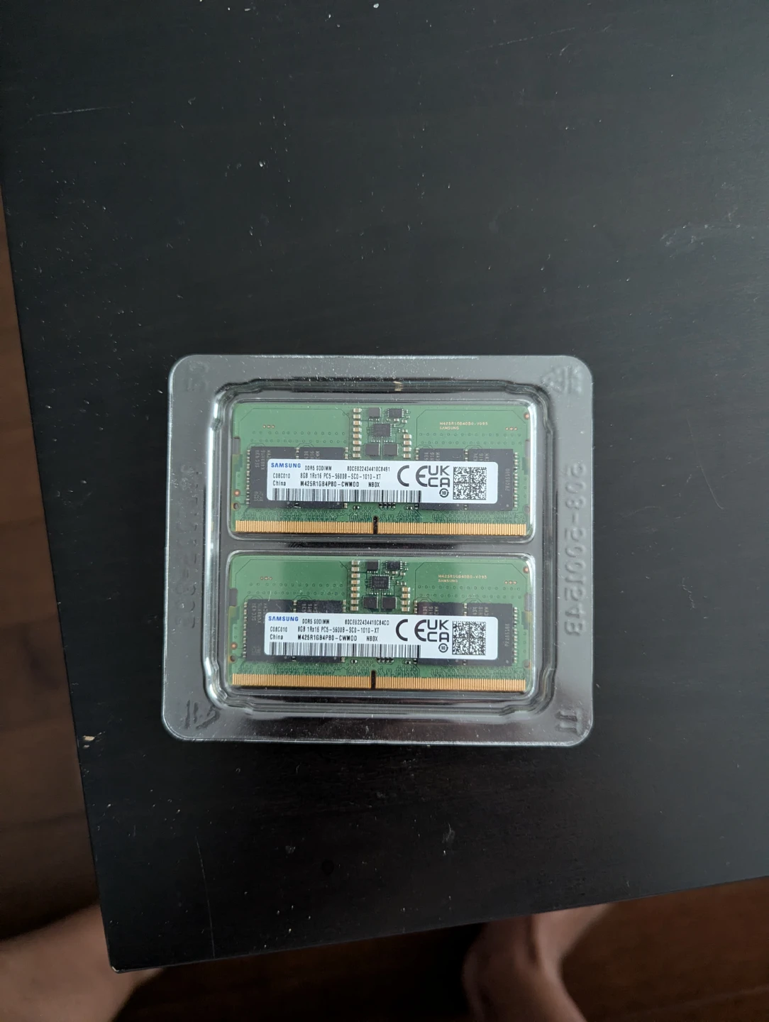 Samsung 8GB DDR5 SODIMM RAM (2 sticks)