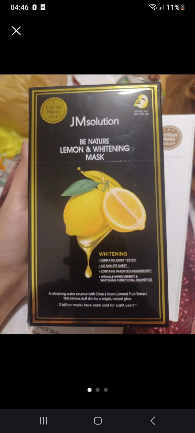 JM Solution Be Nature Lemon & Whitening Mask Sheet