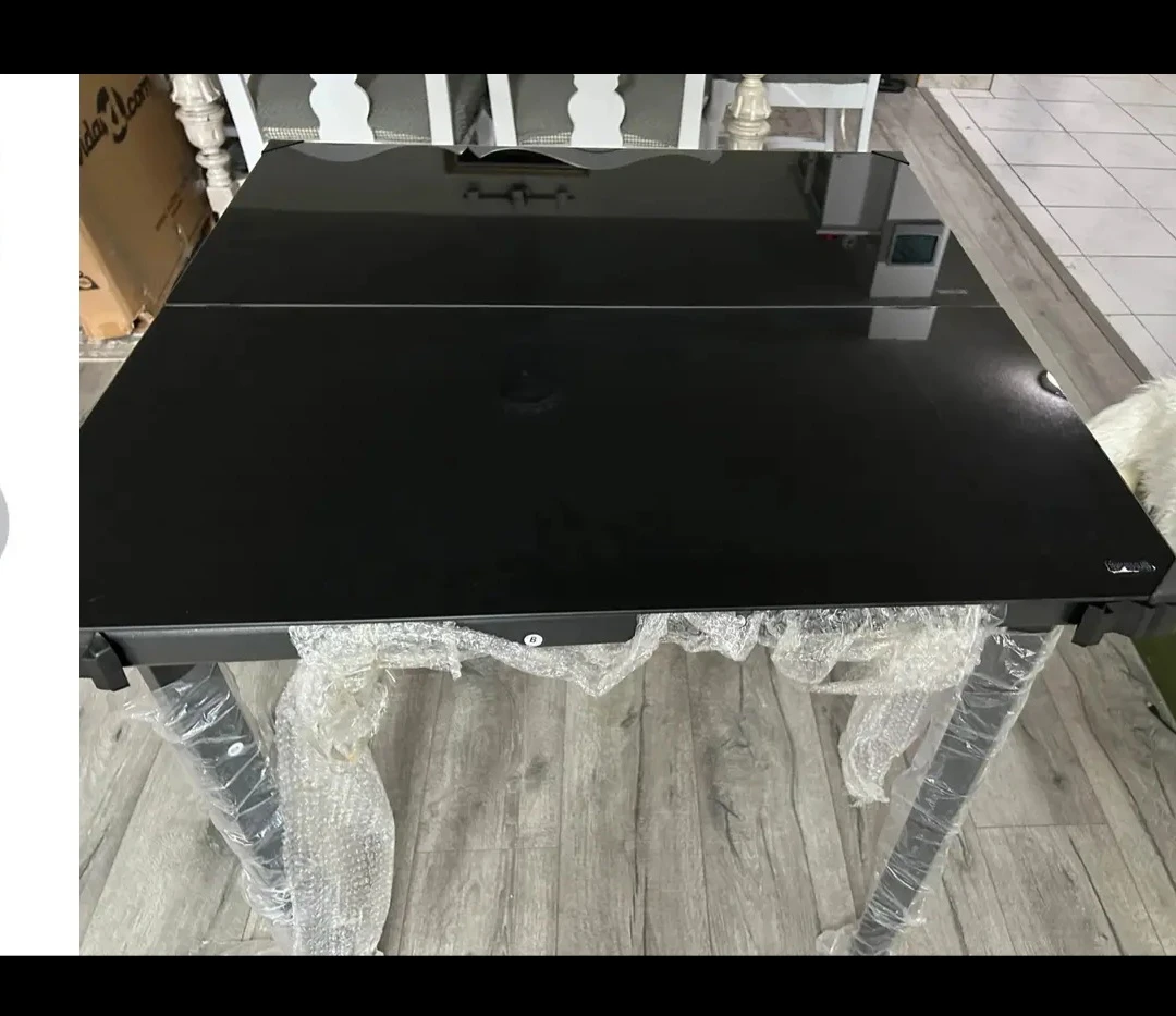 Black Square Dining Table 80cm - photo 3