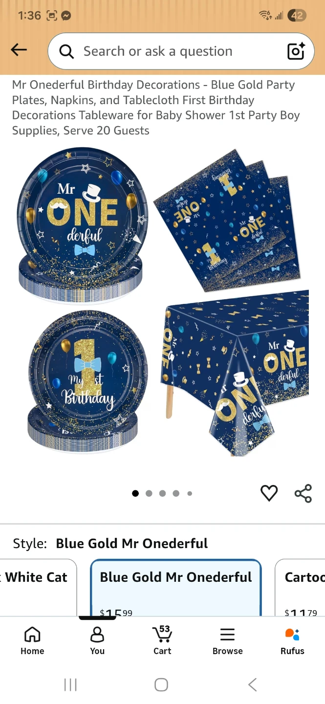 Mr. ONEderful 1st Birthday Backdrop