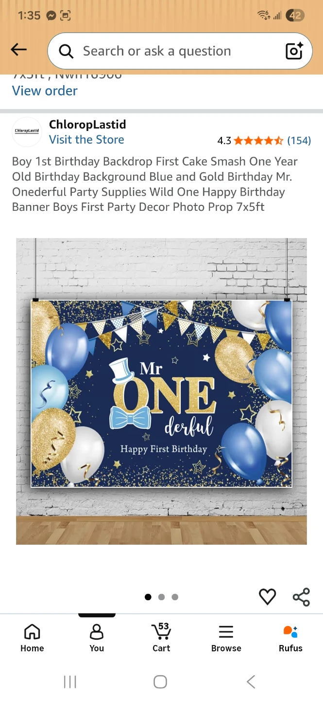 Mr. ONEderful 1st Birthday Backdrop - photo 2