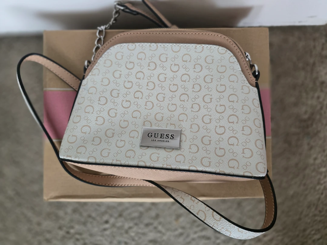 Guess Monogram Dome Crossbody Bag