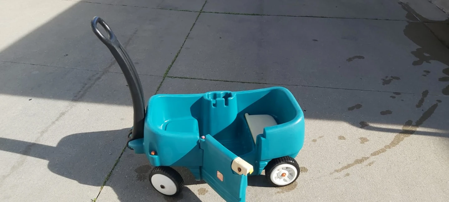 Teal Kids Wagon with Handle - photo 2