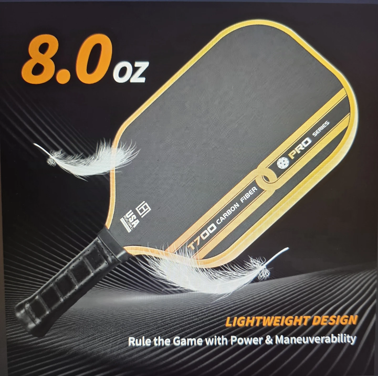 T700 Carbon Fiber Pickleball Paddles with Case & Balls - photo 3
