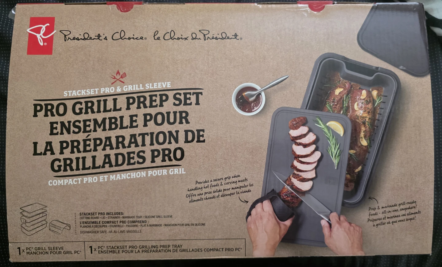 President's Choice Pro Grill Prep Set - Brand new