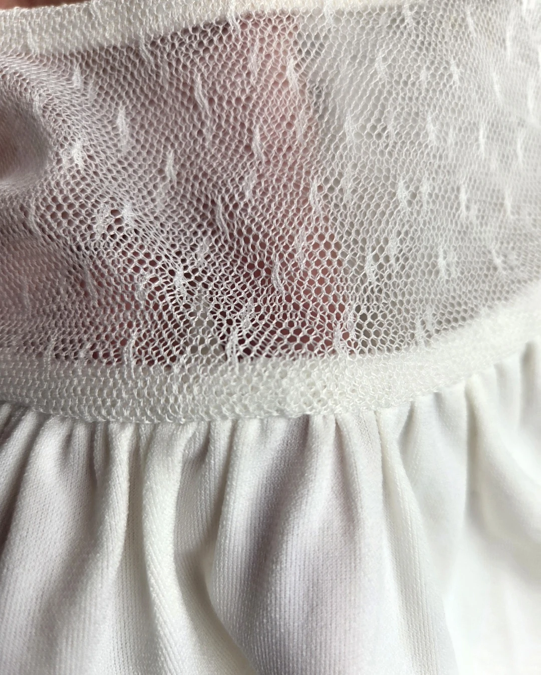 LOX Brand Mandee Cream Lace Trim Tunic Top with Belt Size M - photo 4