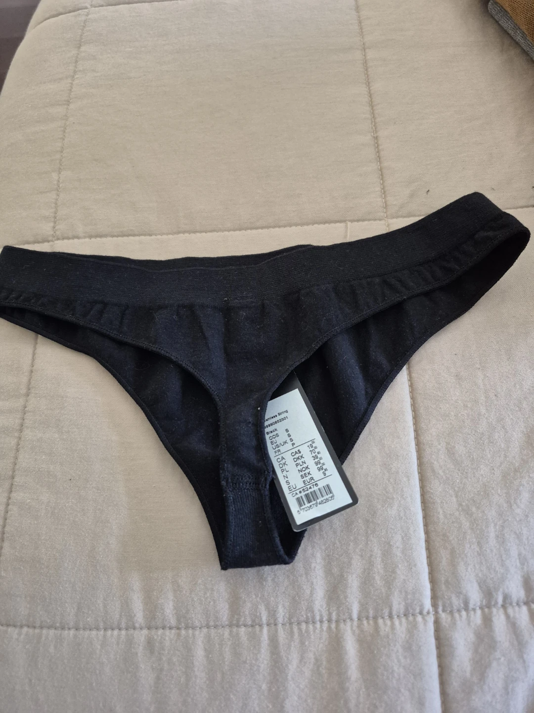 Change Basic Black Seamless String Thong - photo 2