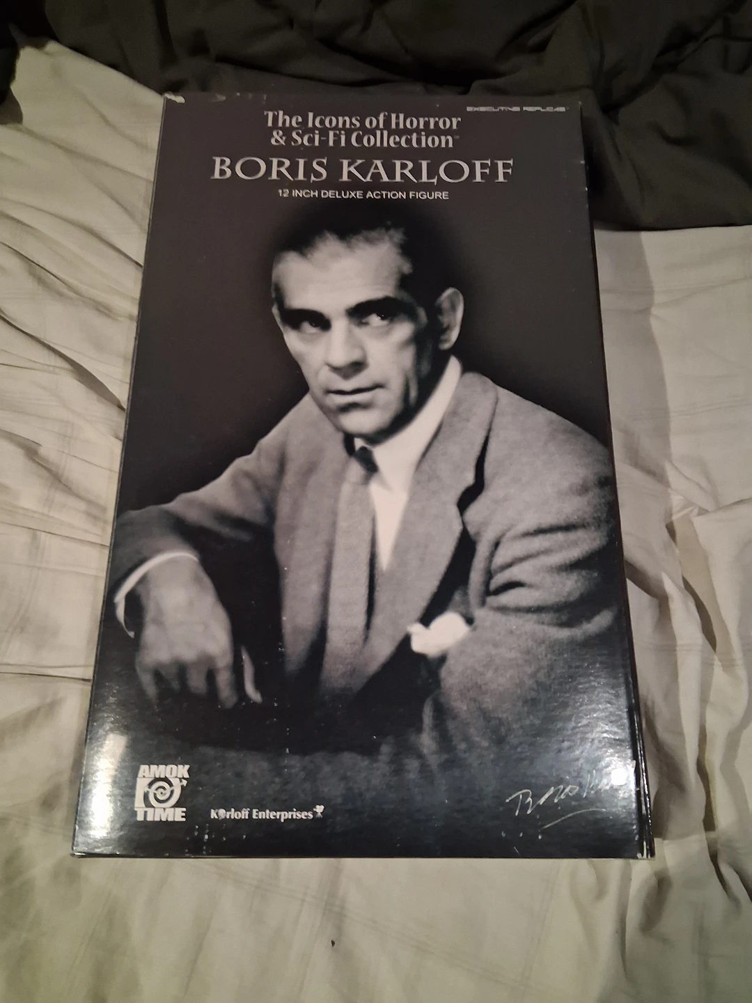 The Icons of Horror Boris Karloff 12 Inch Deluxe Action Figure - photo 2