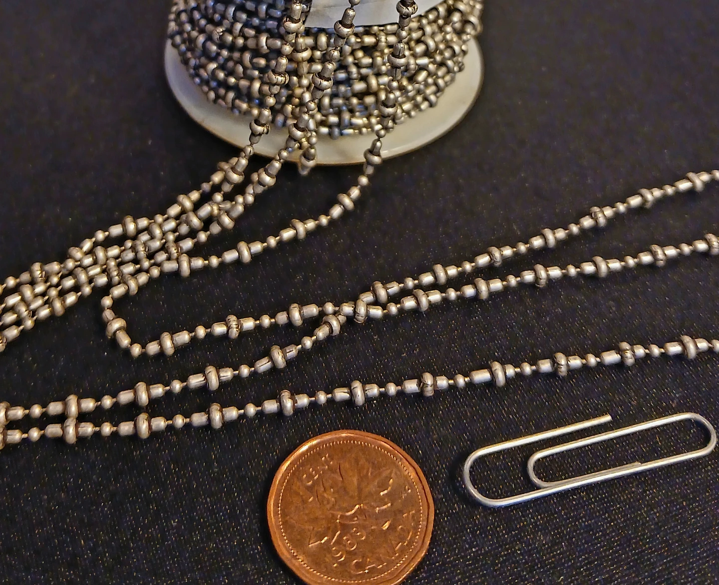 Beaded Chain, strong, soldered each link - photo 2