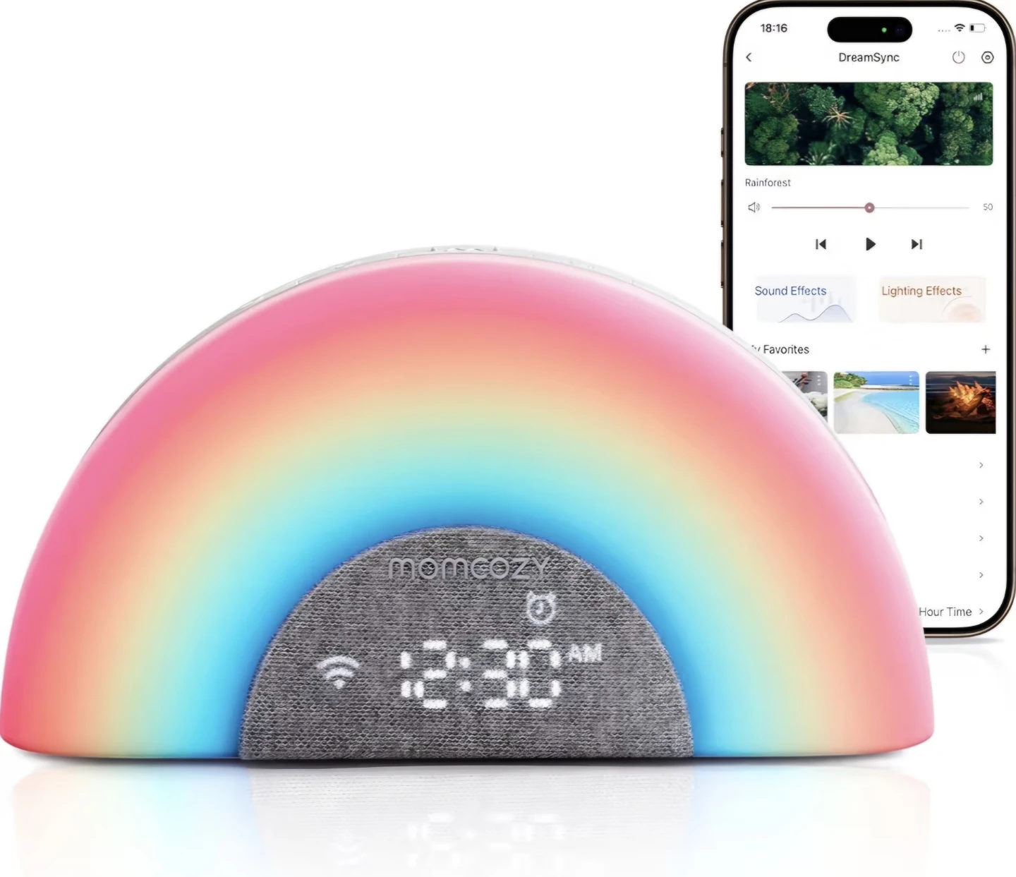Momcozy DreamSync Sound Machine with Night Light - photo 3
