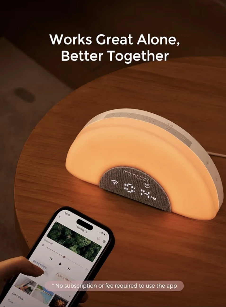 Momcozy DreamSync Sound Machine with Night Light - photo 4