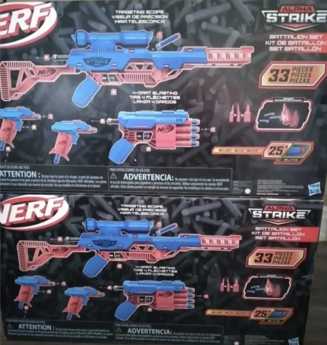 Nerf X2 Alpha Strike Battalion Set Blaster Toy - photo 3