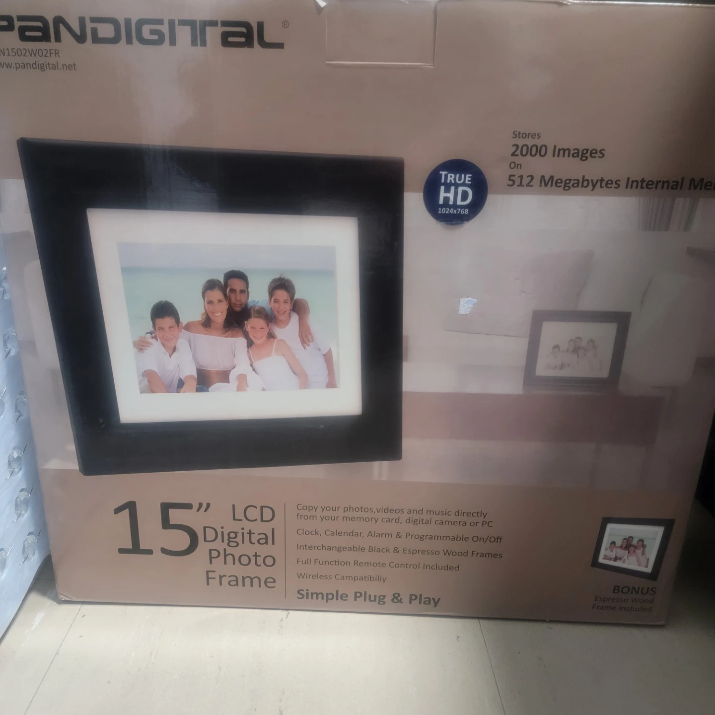 PANDIGITAL 15" LCD Digital Photo Frame