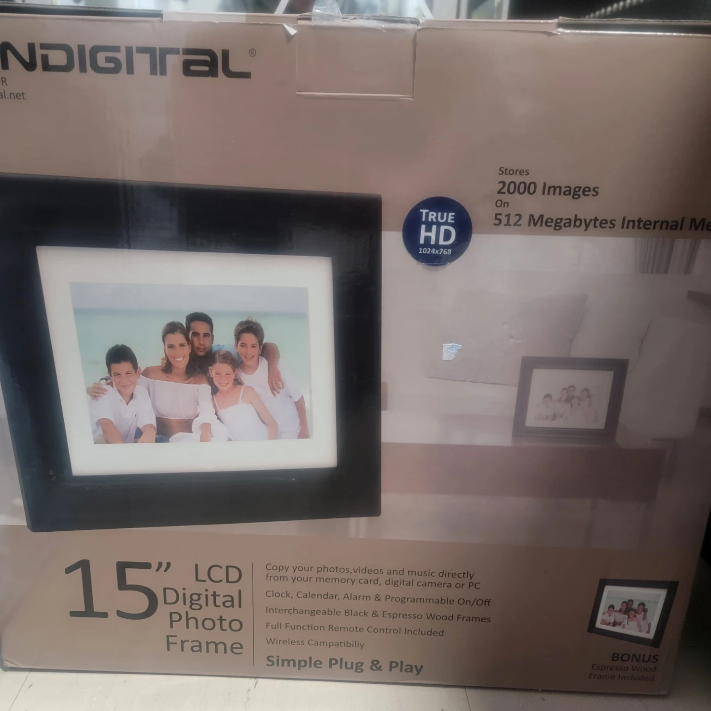 PANDIGITAL 15" LCD Digital Photo Frame - photo 2