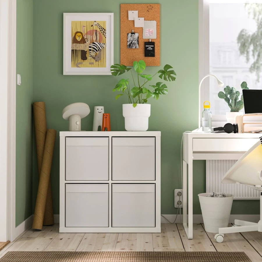 Set of 3 IKEA KALLAX Storage Box White - photo 3