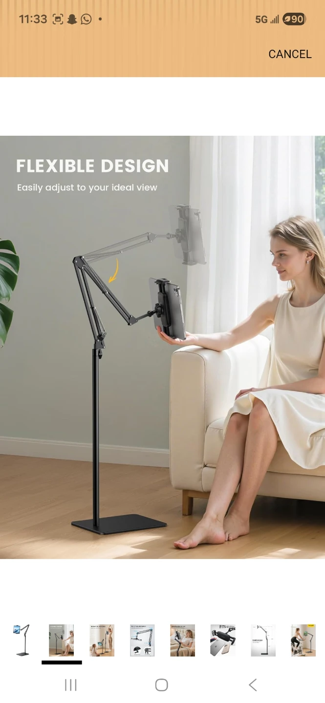 Adjustable Tablet Floor Stand - photo 2