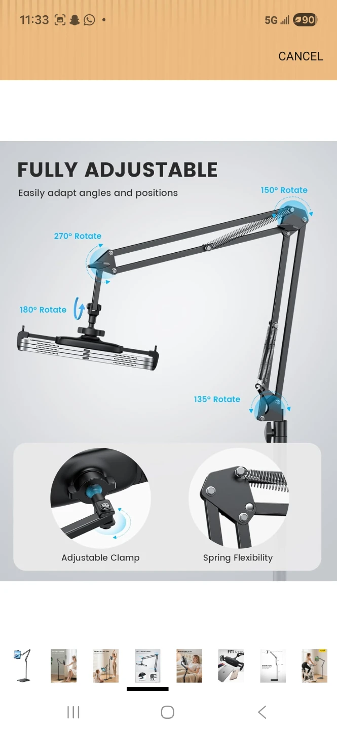 Adjustable Tablet Floor Stand - photo 4
