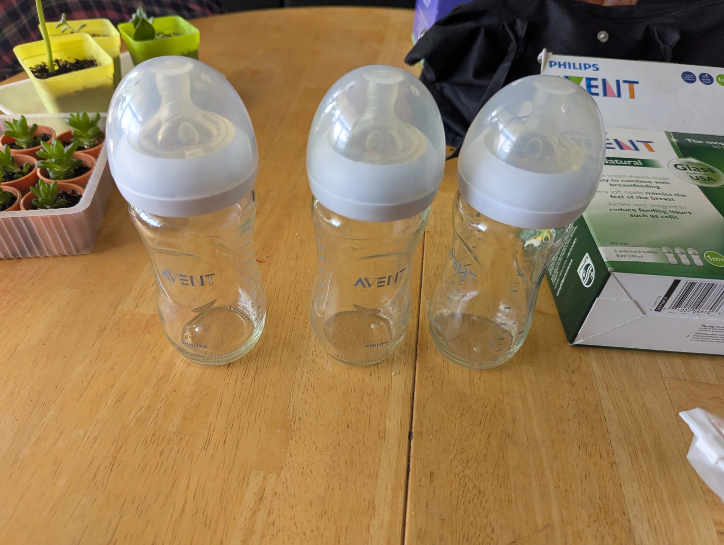 Philips AVENT Natural Glass Baby Bottles - 8oz (3-Pack) - photo 3