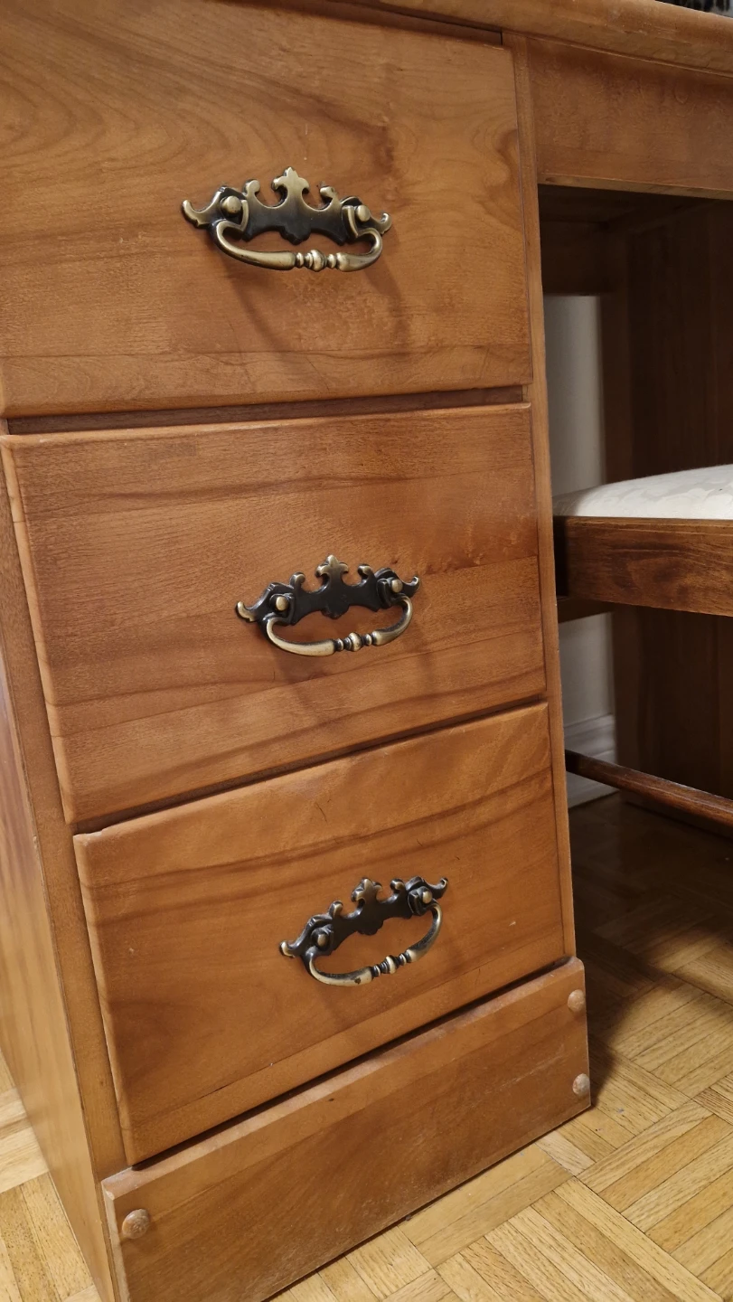 Wooden Desk with Chair - photo 2