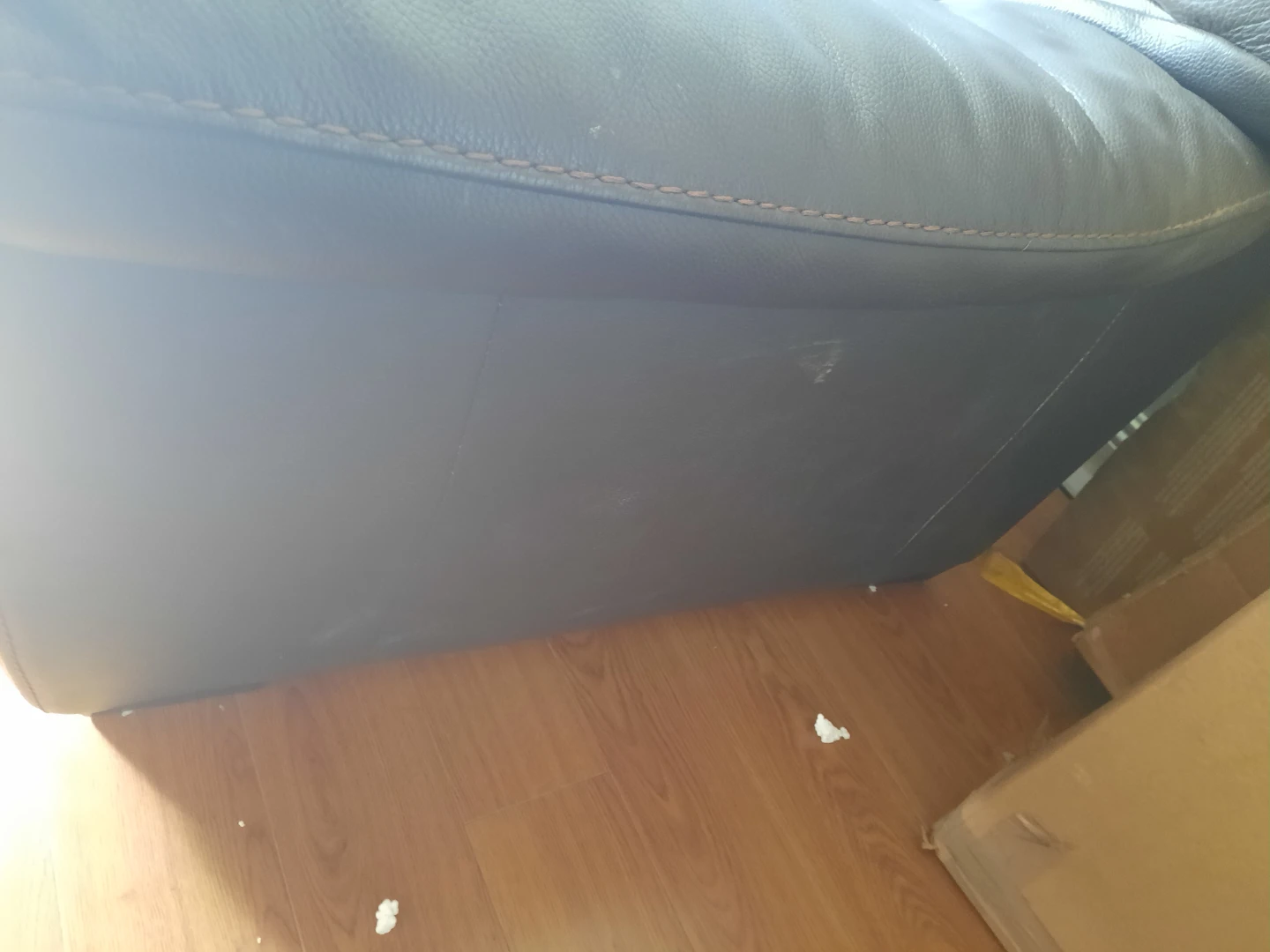 Brown Leather Loveseat - photo 3
