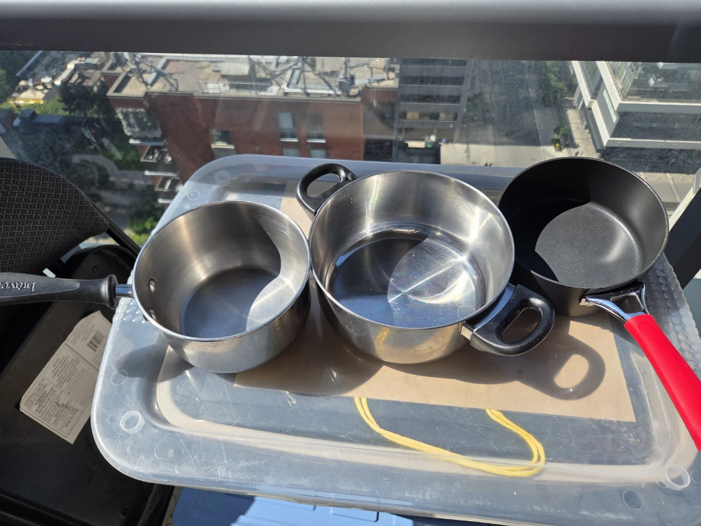 Set of 3 Saucepans - Stainless Steel and Non-stick - photo 4