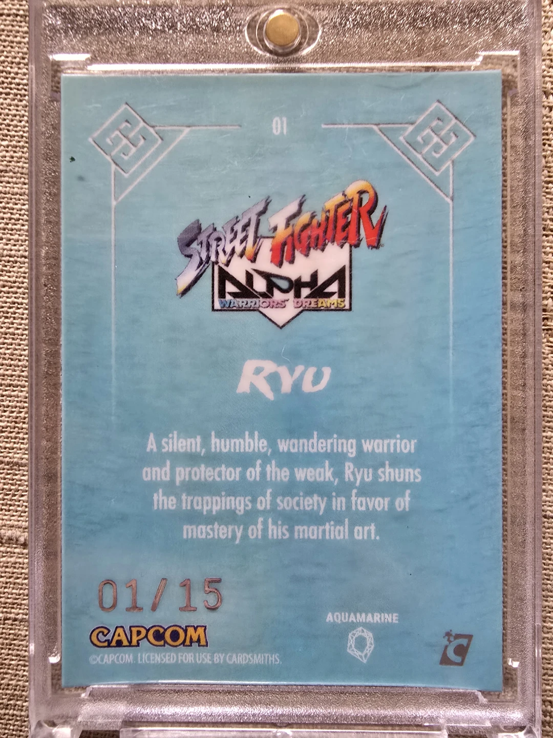 Street Fighter Alpha Warriors Dreams Ryu Trading Card 01/15 - photo 2