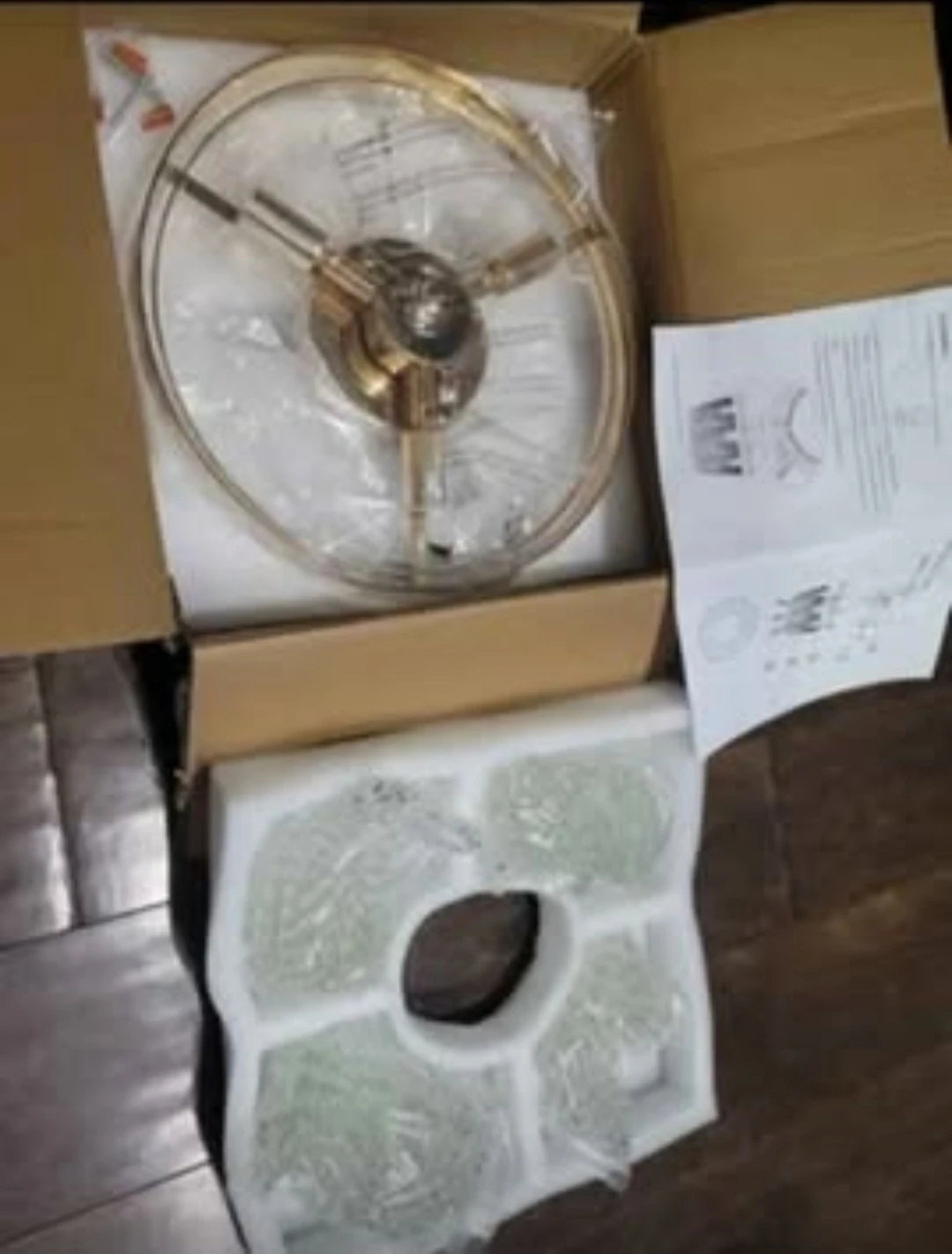 Modern Round Crystal Ceiling Light Fixture - photo 4