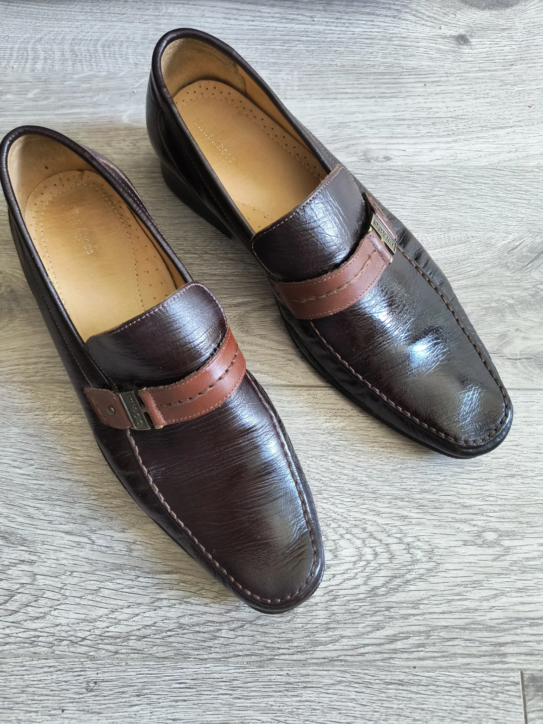 Brown Genuine Leather Loafers