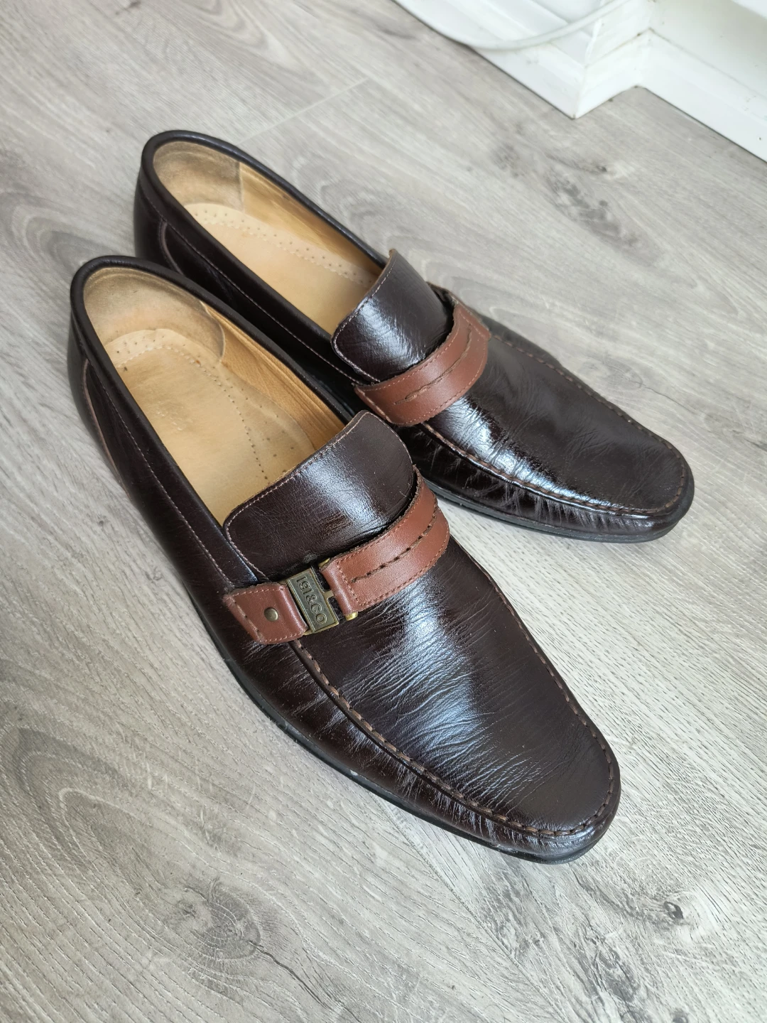 Brown Genuine Leather Loafers - photo 2