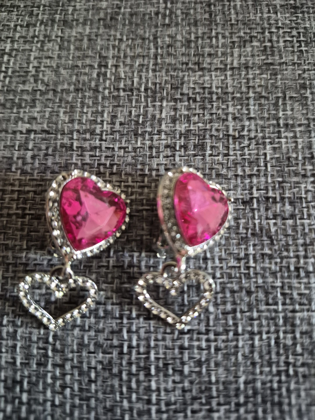 Pink Heart Dangle Earrings - photo 3