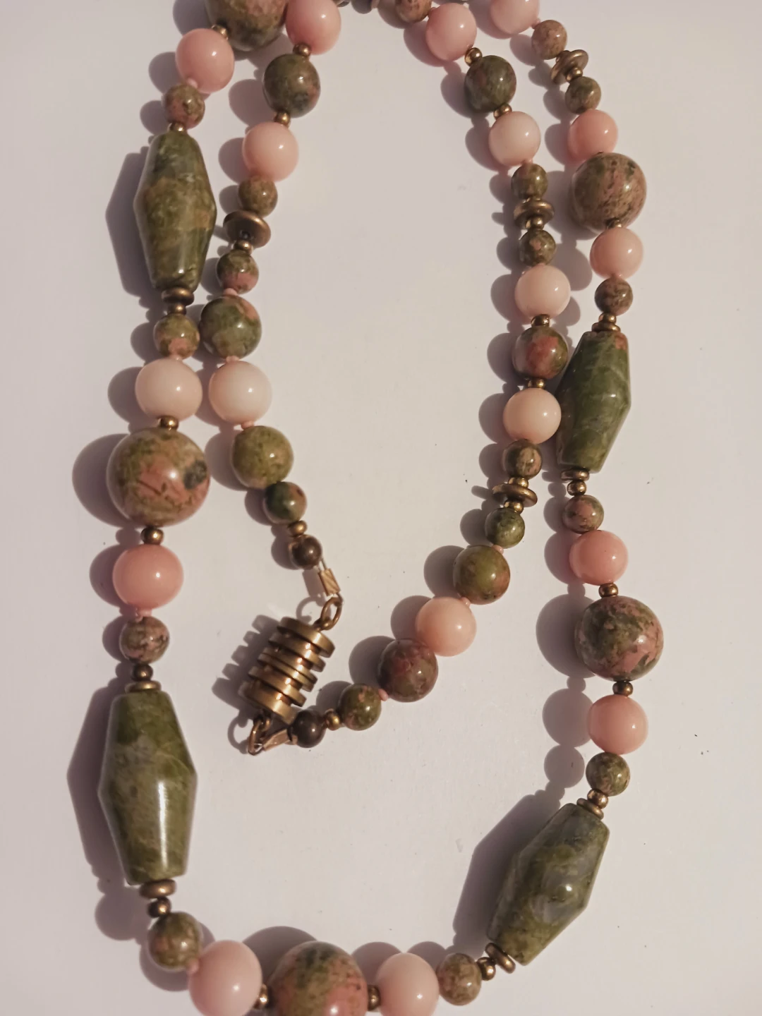 Genuine Unikite & Jasper Unikite Gemstone Necklace - photo 3