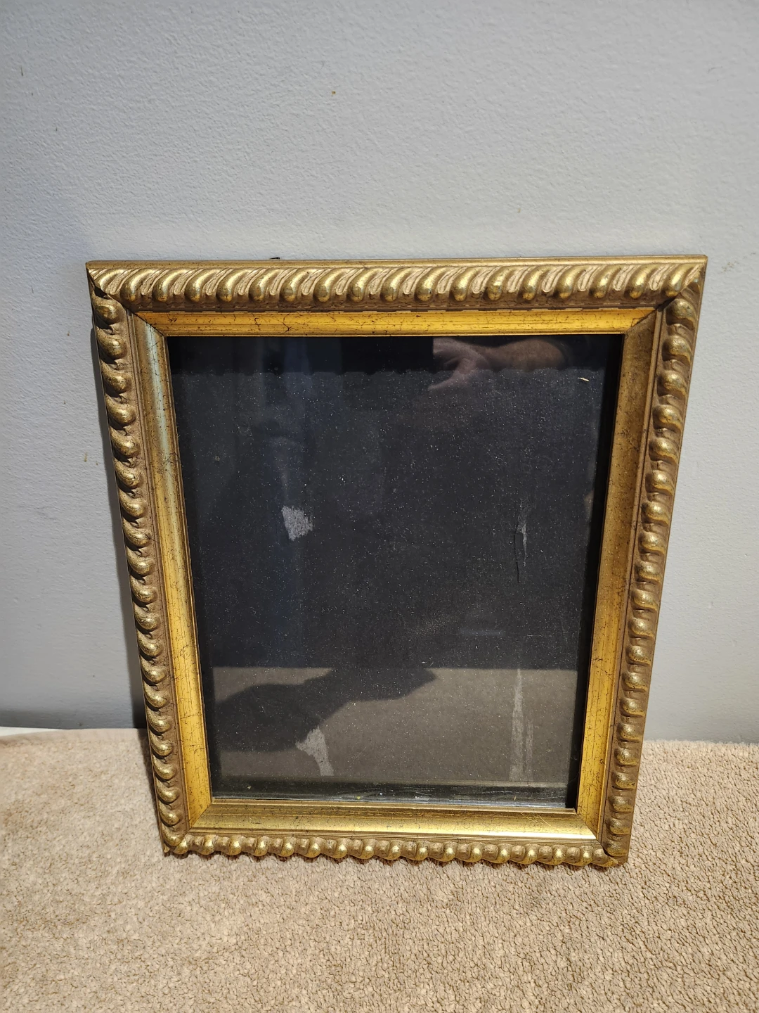 Silver leaf twist picture frame 10"×20"