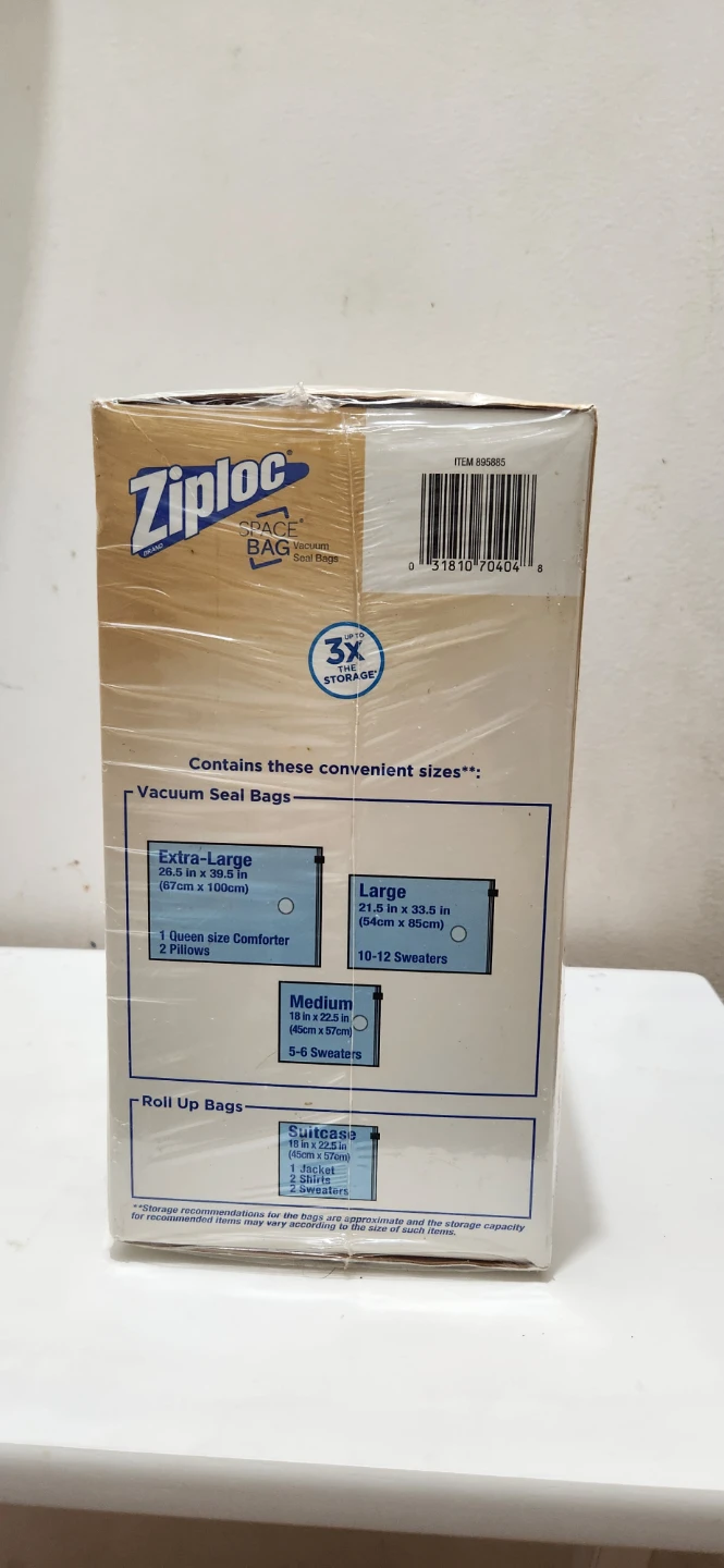 Ziploc Space Bag 15 Bag Combo Vacuum Seal Storage Bags - photo 2