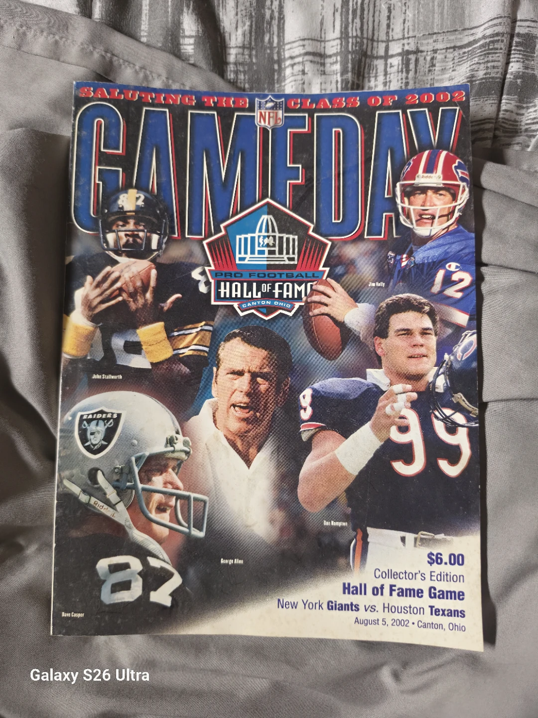 NFL Gameday Hall of Fame Game Collector's Edition Magazine 2002