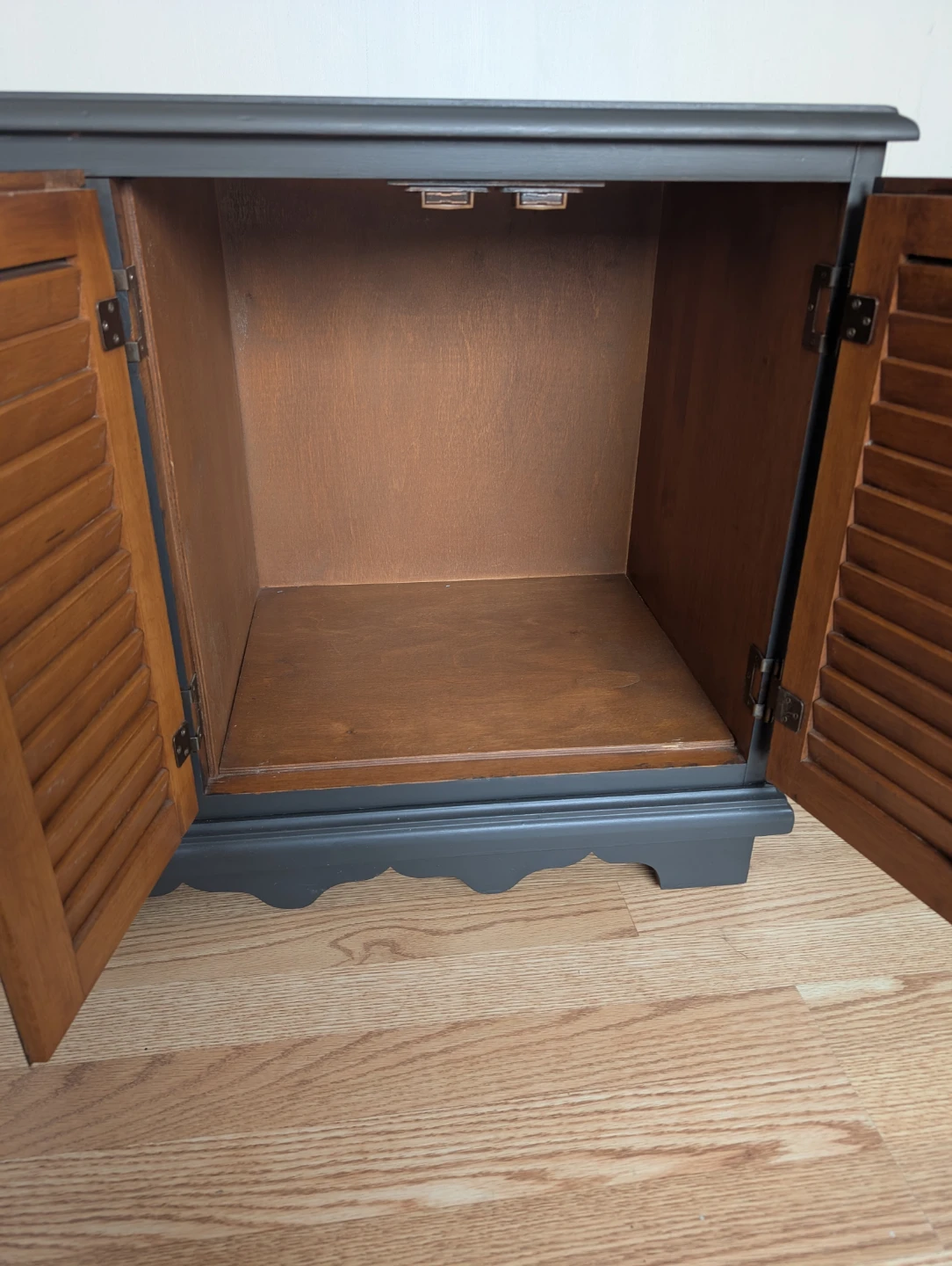 Dark Grey Accent Cabinet with Drawers and Doors - photo 2