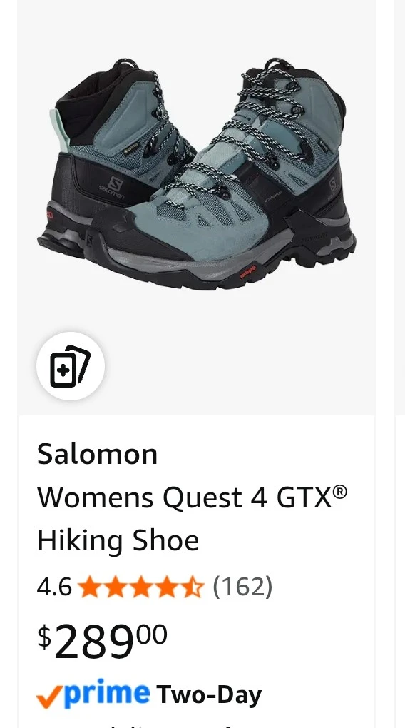 Salomon Women's Quest 4 GTX Hiking Shoes size 8 - photo 2