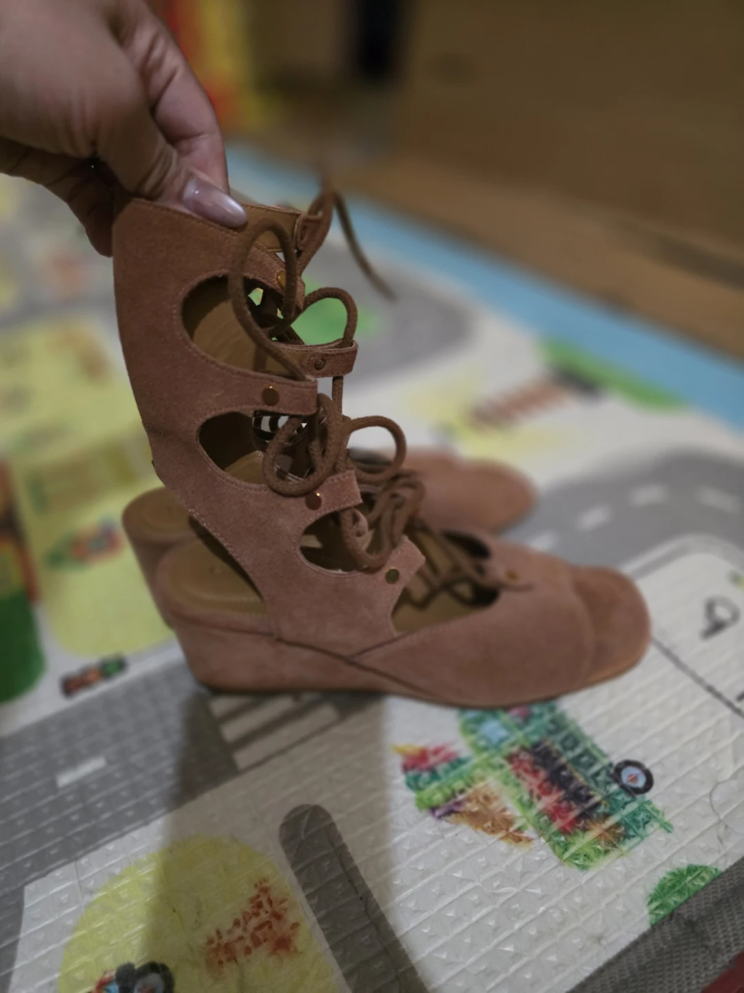 Chloé gladiator suede Wedge Sandals - photo 2