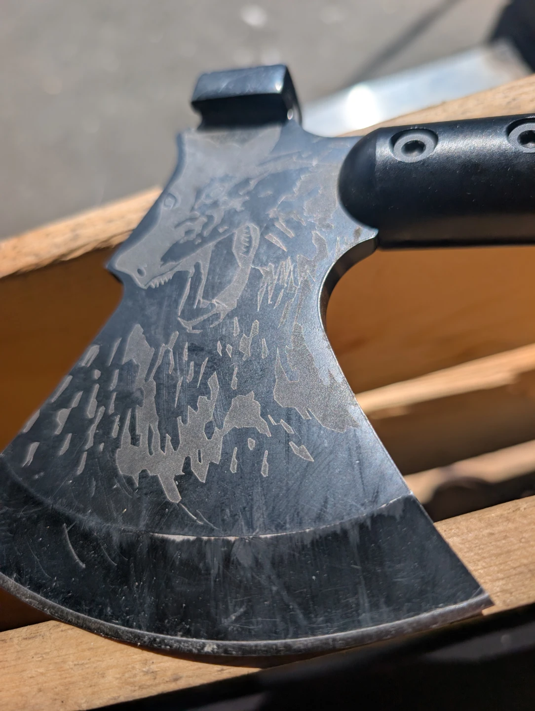 Black Tactical Tomahawk Axe with Compass and Tool Kit - photo 4