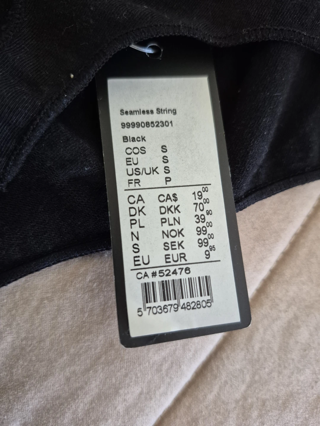 Change Basic Black Seamless String Thong - photo 3