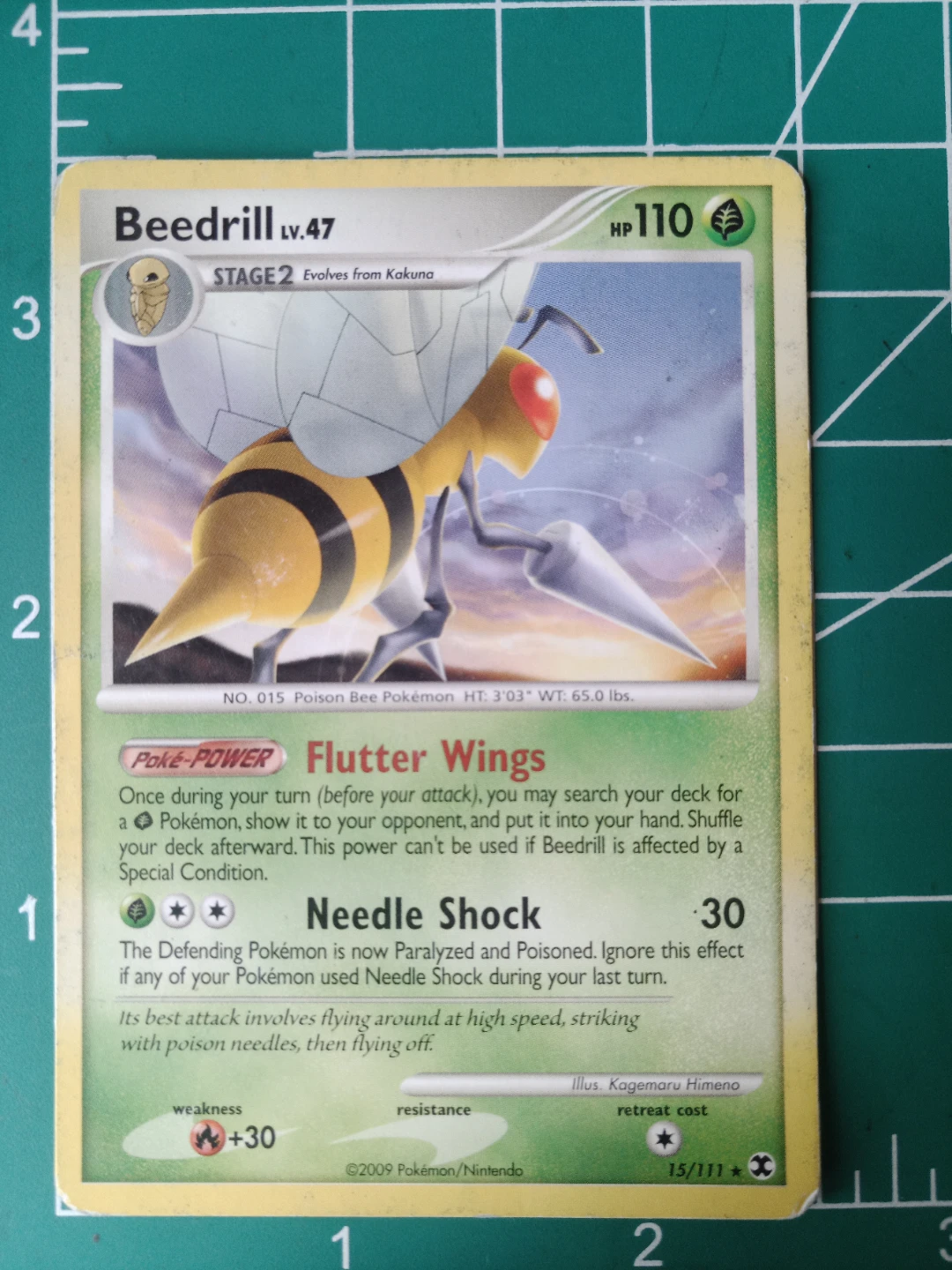 Pokemon Beedrill LV.47 Trading Card
