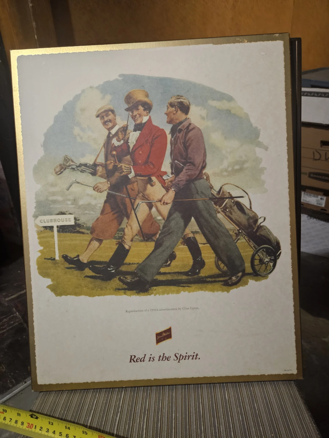 Johnnie Walker "Red is the Spirit" Advertisement Reproduction - photo 2