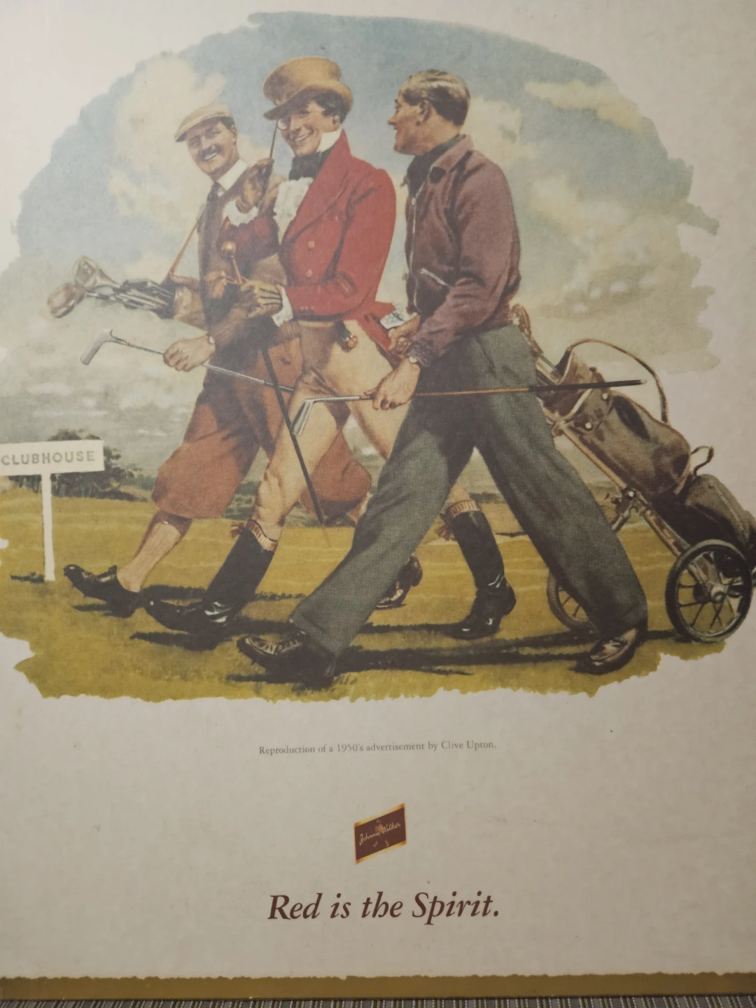 Johnnie Walker "Red is the Spirit" Advertisement Reproduction - photo 3
