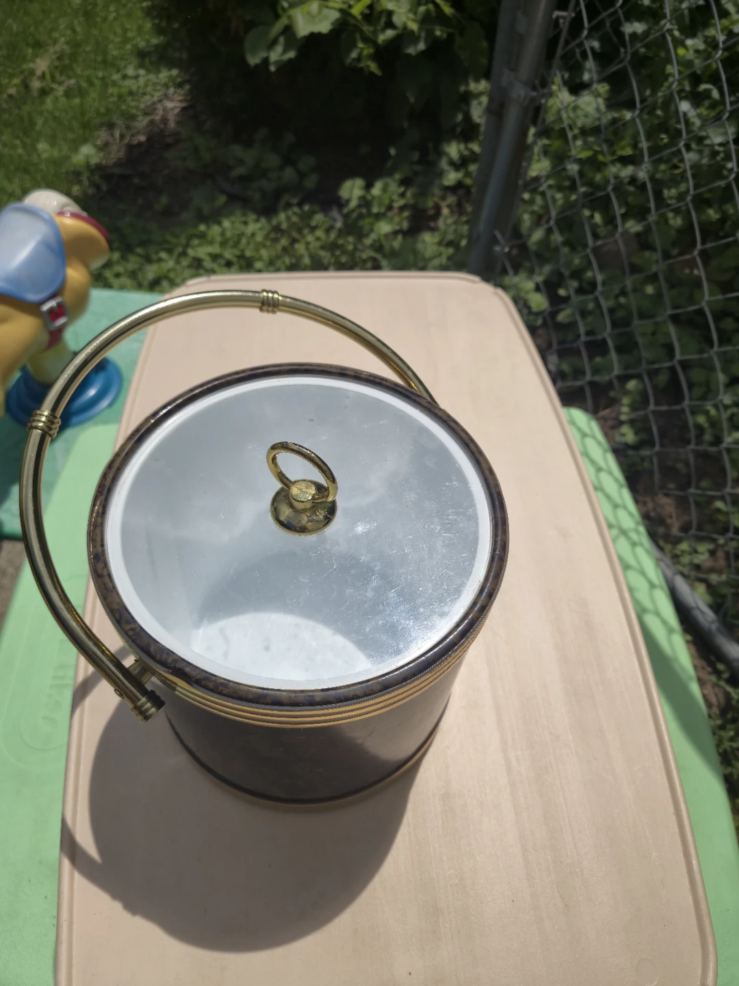 Vintage Ice Bucket with Lid