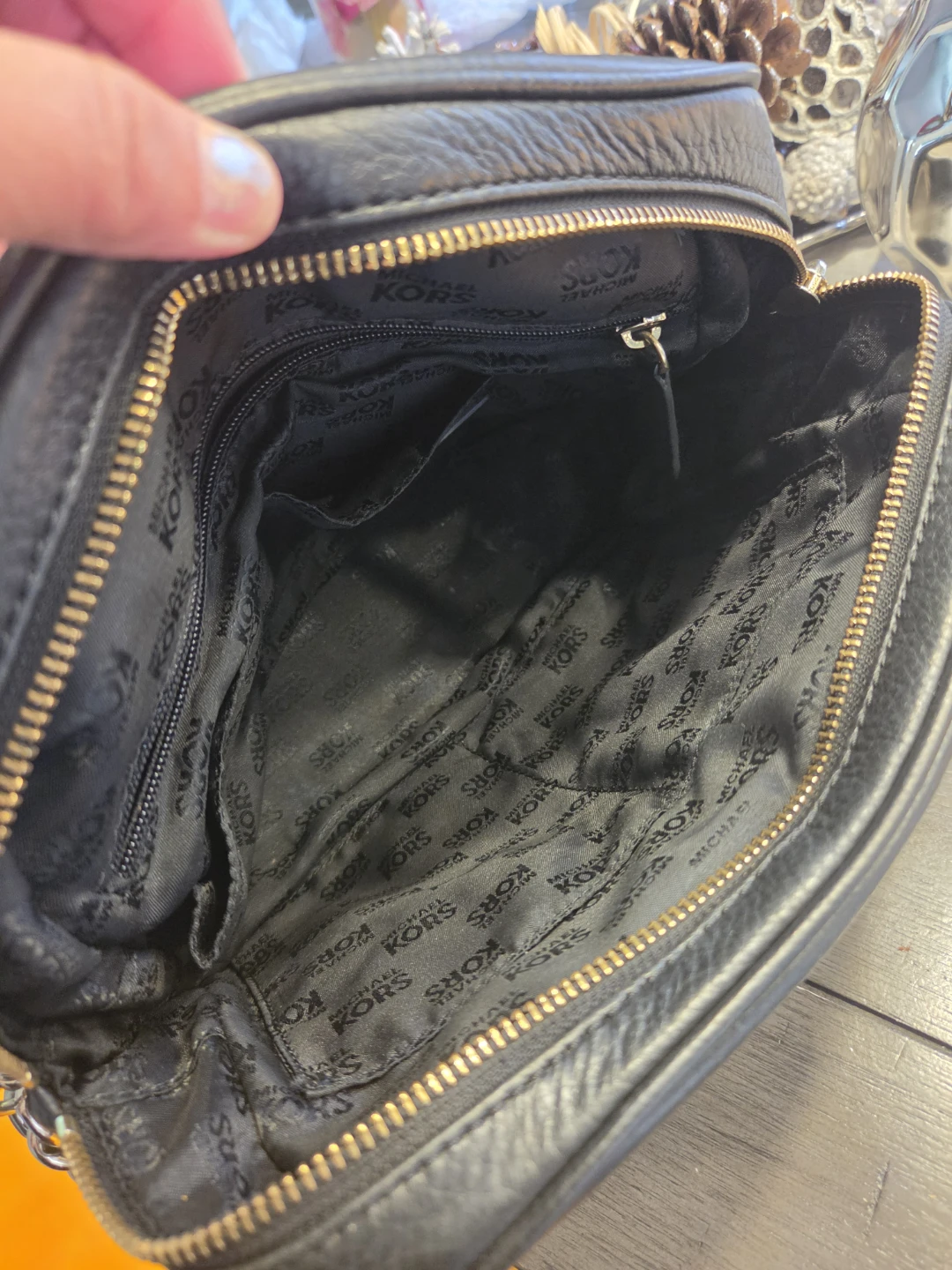 Michael Kors Black Leather Satchel Handbag - photo 2