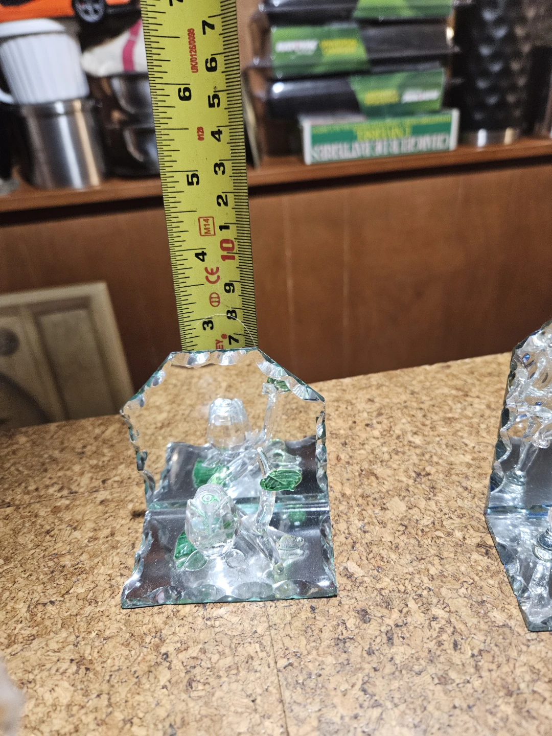 Crystal Angel Figurines and Small Basket Lot - photo 3