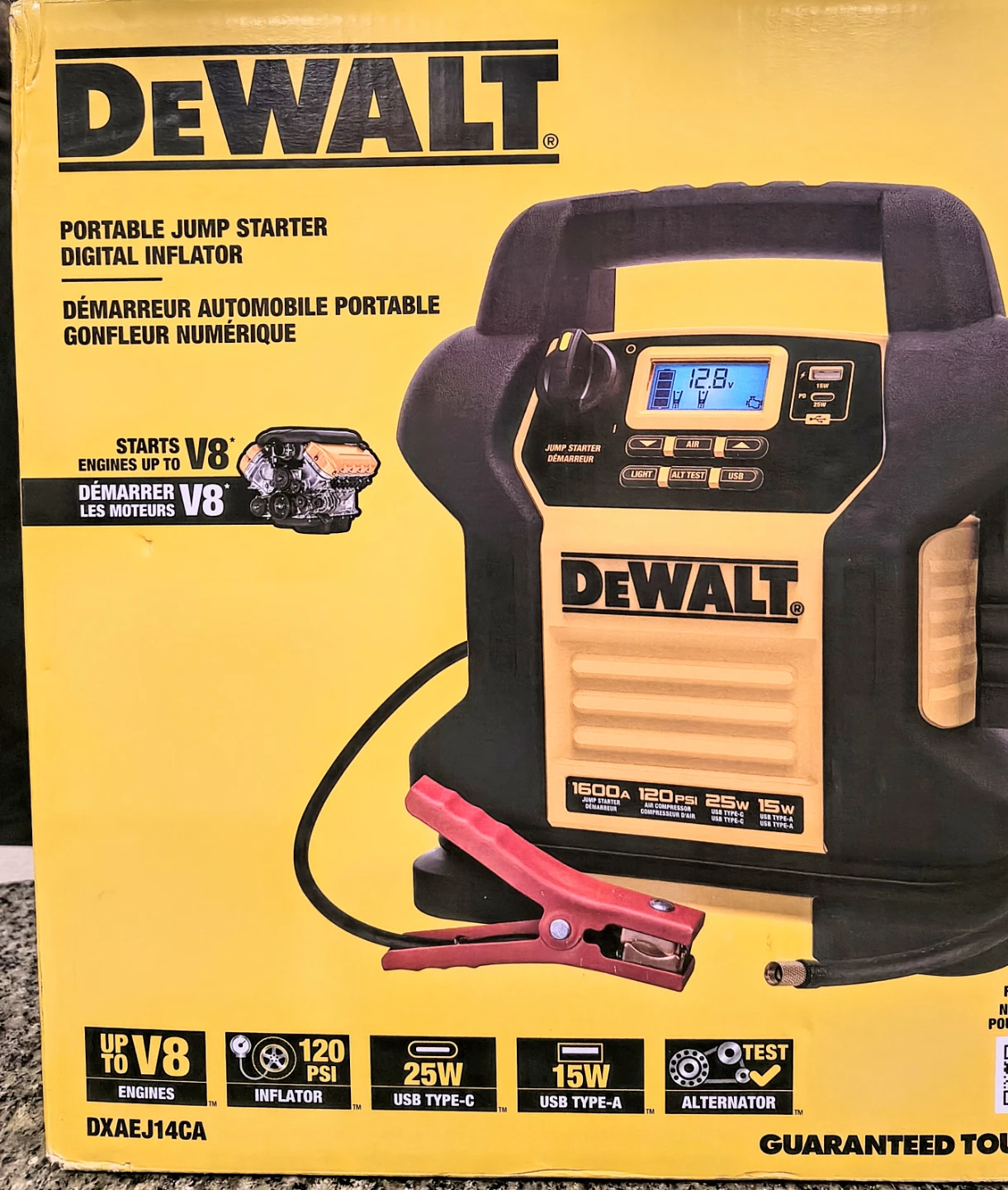 DeWalt Portable Jump Starter & Digital Air Compressor
