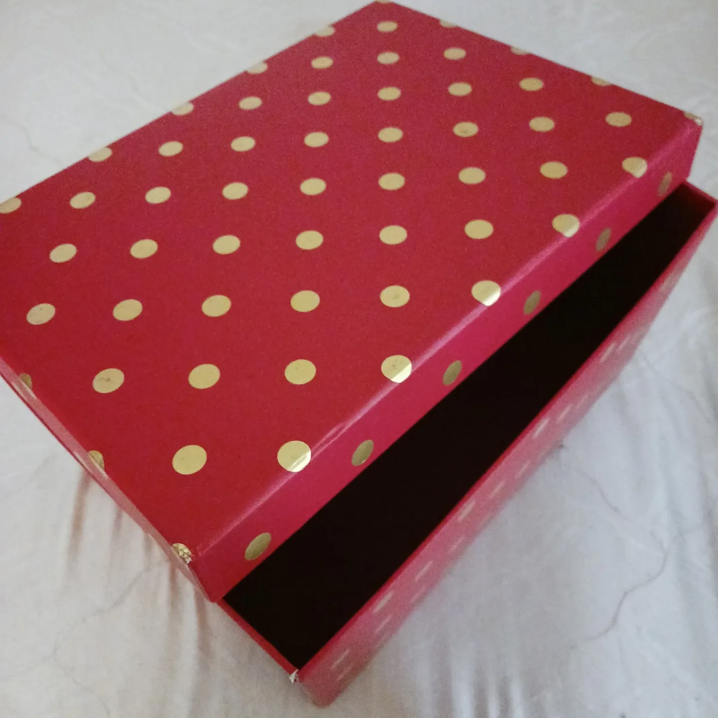 Clementine Red Polka Dot Storage Box - photo 5