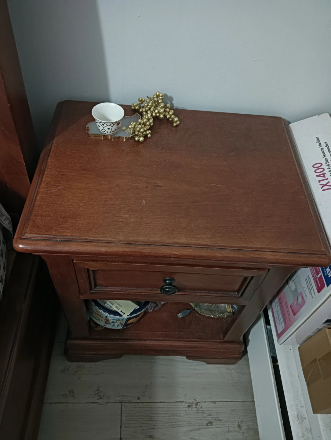 Wooden Bedside Table - photo 2