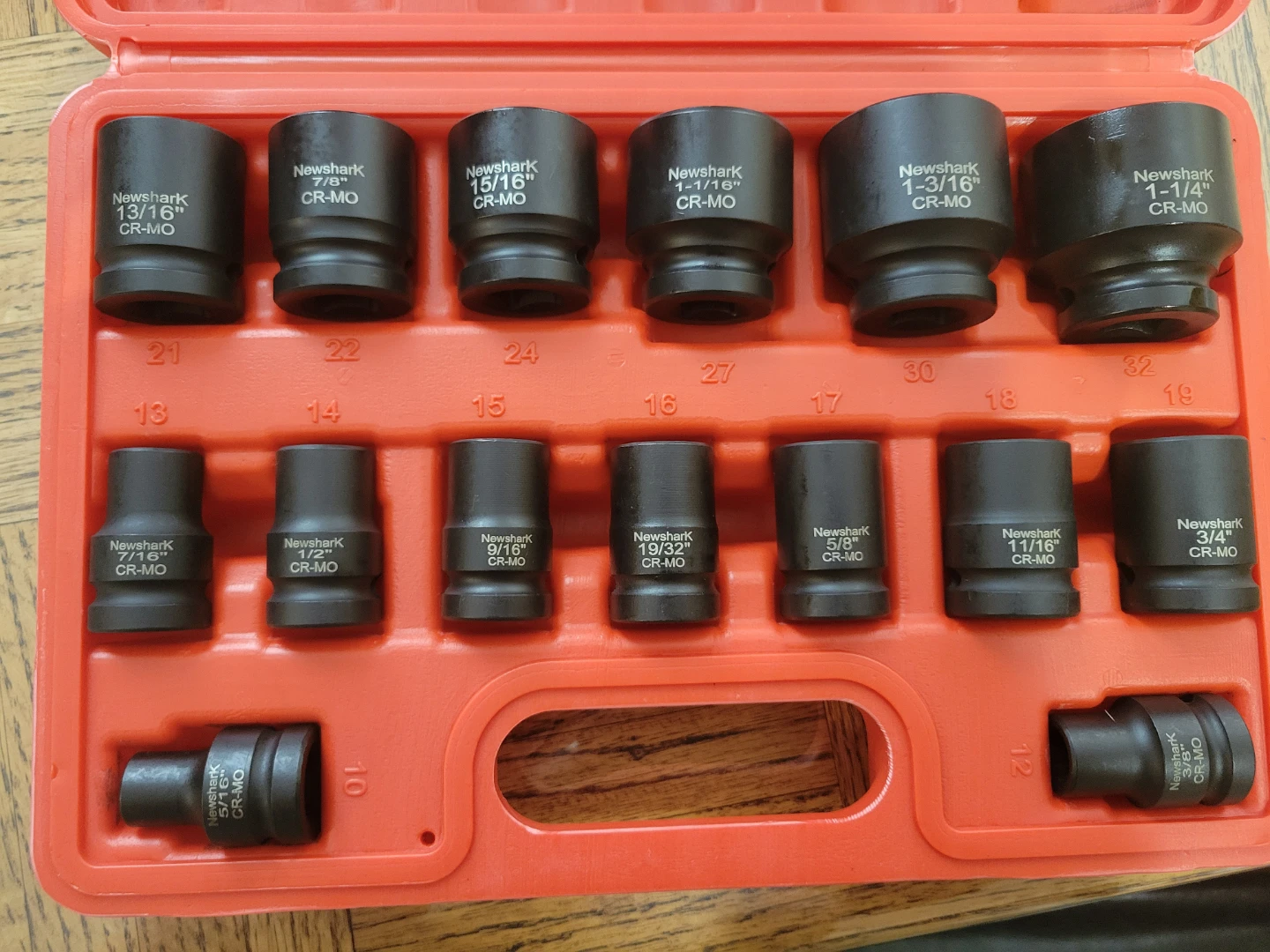 NEW 15pc 1/2-Inch Drive Deep Impact Socket Set SAE - photo 2