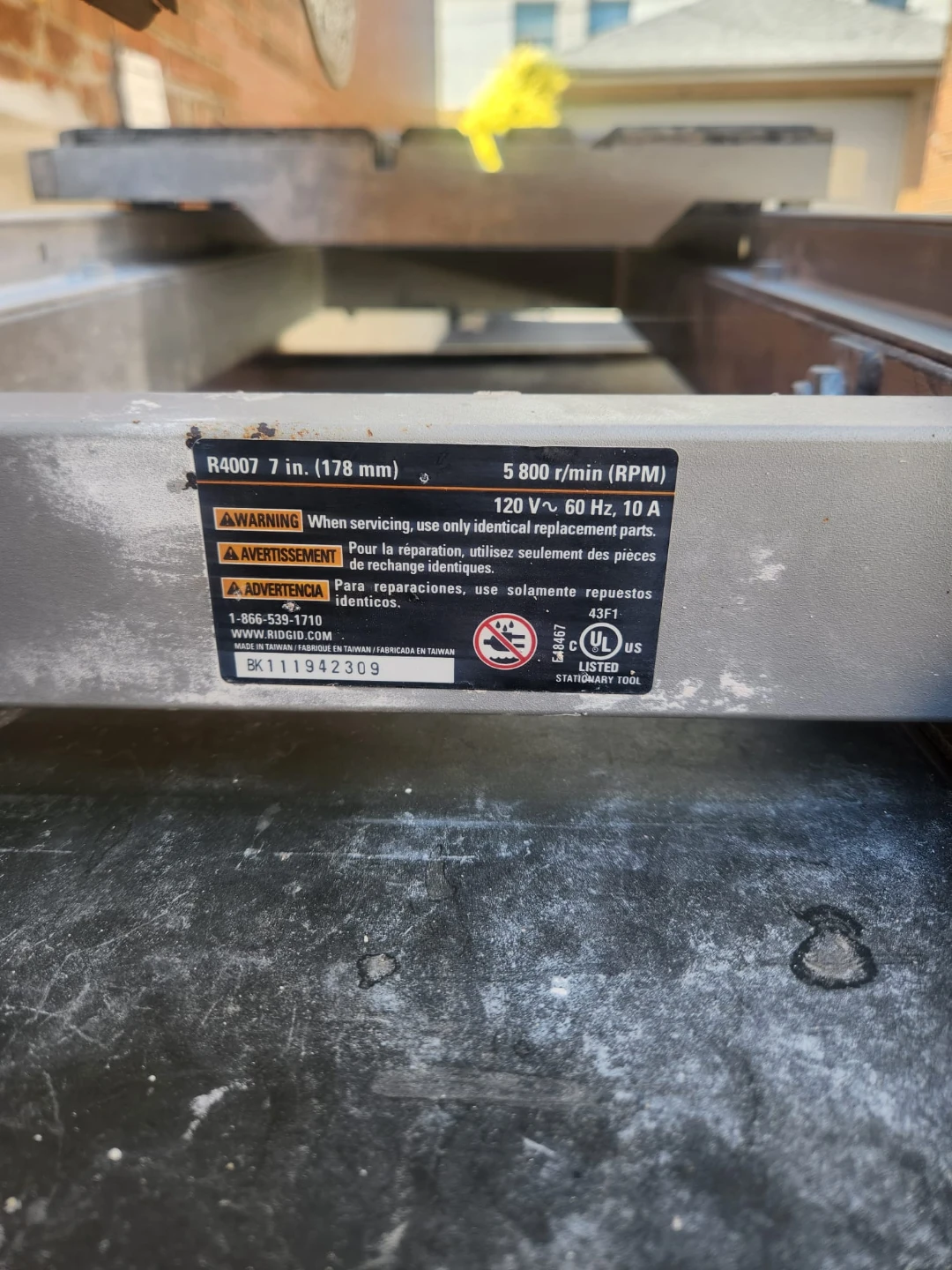 RIDGID R4007 7-inch Wet Saw with Stand - photo 4